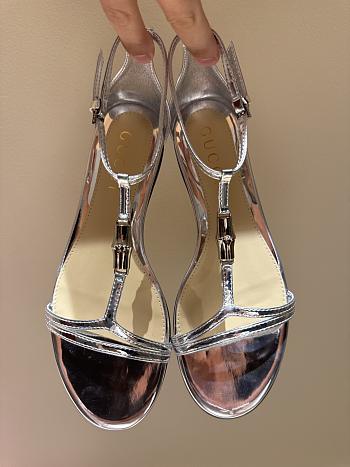Kitlife Gucci 25SS Bamboo Buckle Sandals Silver