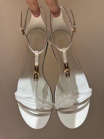 Kitlife Gucci 25SS Bamboo Buckle Sandals White