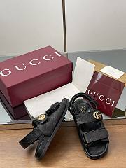 Kitlife Gucci Sandals With Double G in Black - 4