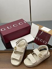 Kitlife Gucci Sandals With Double G in White - 4