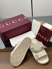 Kitlife Gucci Sandals With Crystal Double G in White - 5