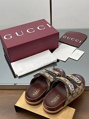 Kitlife Gucci Sandals With Crystal Double G in Beige - 4