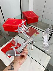 Kitlife René Caovilla 105mm Cleo Sandals Silver - 4