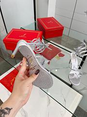 Kitlife René Caovilla 105mm Cleo Sandals Silver - 3
