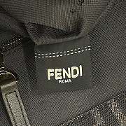 Kitlife Fendi Summer Tote Brown FF Jacquard Fabric Bag 40x16x29cm - 6