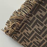 Kitlife Fendi Summer Tote Brown FF Jacquard Fabric Bag 40x16x29cm - 3