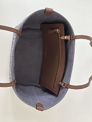 Kitlife Fendi Roll Grey Denim Jacquard Bag 22x14x18cm - 3