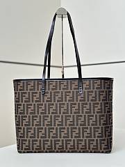 Kitlife Fendi Brown FF Monogram Tote Bag 34x13x27cm - 6
