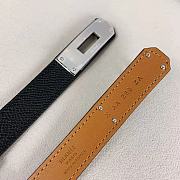 Kitlife Hermes Kelly Belt Black With Gold / Silver Buckle 1.8cm - 6