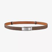 Kitlife Hermes Kelly Belt Grey With Silver Buckle 1.8cm - 1