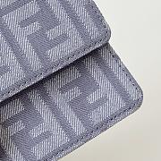 Kitlife Fendi Baguette Chain Bag Grey Denim 21x5x11.5cm - 3