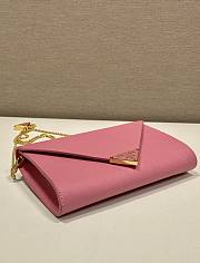 Kitlife Prada Saffiano Pink Leather Shoulder Bag 20x11.5cm - 6