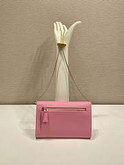 Kitlife Prada Saffiano Pink Leather Shoulder Bag 20x11.5cm - 5