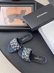 Kitlife Chanel 25C Chain Slides in Dark Blue - 6