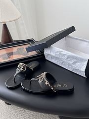 Kitlife Chanel 25C Bow Chain Slides Black - 4