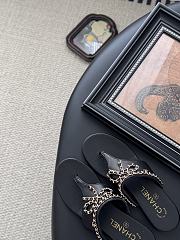 Kitlife Chanel 25C Bow Chain Slides Black - 2