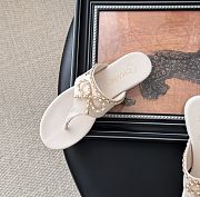 Kitlife Chanel 25C Bow Chain Slides White - 3