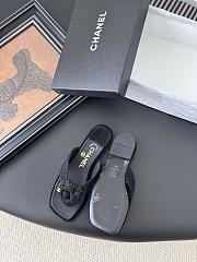Kitlife Chanel 25K Camellia Slippers Black Bling - 3
