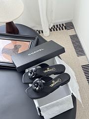 Kitlife Chanel 25K Camellia Slippers Black  - 4