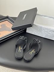 Kitlife Chanel 25K Camellia Slippers Black  - 2