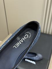 Kitlife Chanel Classic Ballet Shoes Dark Blue  - 6