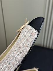 Kitlife Chanel Classic Ballet Shoes Beige Tweed - 2