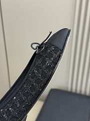 Kitlife Chanel Classic Ballet Shoes Black Tweed - 5