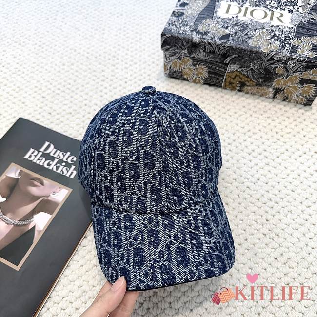 Kitlife Dior Blue Denim Baseball Cap - 1