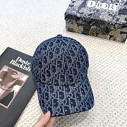 Kitlife Dior Blue Denim Baseball Cap - 1