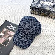 Kitlife Dior Blue Denim Baseball Cap - 5