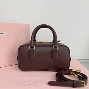 Kitlife Miu Miu Arcadie Leather Bag Briarwood 500142 22x10.5x7.5cm - 5