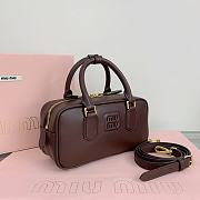 Kitlife Miu Miu Arcadie Leather Bag Briarwood 500142 22x10.5x7.5cm - 4