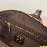 Kitlife Miu Miu Arcadie Leather Bag Briarwood 500142 22x10.5x7.5cm - 2