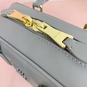 Kitlife Miu Miu Arcadie Leather Bag Grey 500142 22x10.5x7.5cm - 5