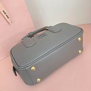 Kitlife Miu Miu Arcadie Leather Bag Grey 500142 22x10.5x7.5cm - 3