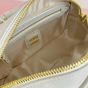 Kitlife Miu Miu Arcadie Leather Bag White 500142 22x10.5x7.5cm - 4