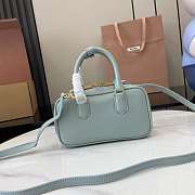 Kitlife Miu Miu Arcadie Leather Bag Light Blue 500142 22x10.5x7.5cm - 6
