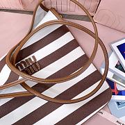 Kitlife Miu Miu Ivy Canvas And Leather Bag in Brown & Natural 5BG231 35x40cm - 2