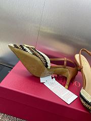 Kitlife Valentino Garavani Vlogo Signature Slingback Pump With Crochet Embroidery 80mm - 3