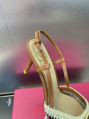 Kitlife Valentino Garavani Vlogo Signature Slingback Pump With Crochet Embroidery 80mm - 4