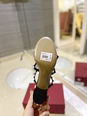 Kitlife Valentino Garavani Rockstud Sandals In Black Calfskin  - 6