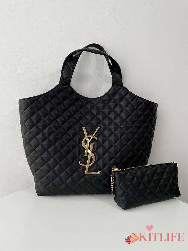 Kitlife Saint Laurent Icare Maxi Shopping Black Bag 698651 58x47x8cm - 1