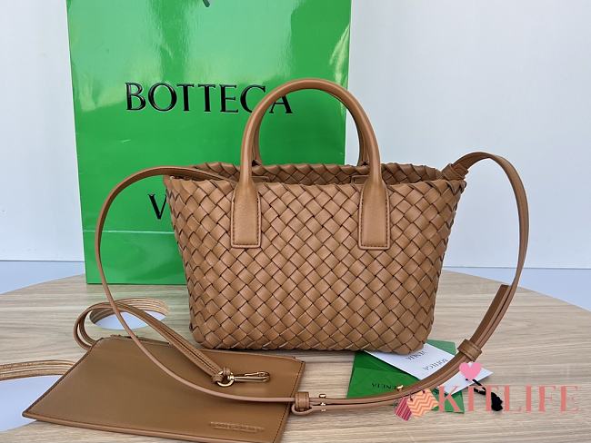 Kitlife Bottega Veneta Mini Cabat Brown Bag 709464 20x15x12 cm - 1