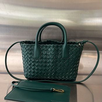 Kitlife Bottega Veneta Mini Cabat Green Bag 709464 20x15x12 cm