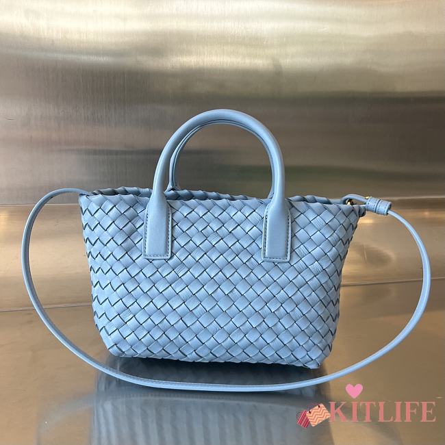Kitlife Bottega Veneta Mini Cabat Blue Bag 709464 20x15x12 cm - 1