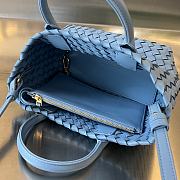 Kitlife Bottega Veneta Mini Cabat Blue Bag 709464 20x15x12 cm - 5