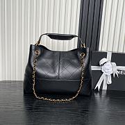 Kitlife Chanel Shopping Bag Black Shiny Lambskin & Gold-Tone Metal 36x24x12cm - 4