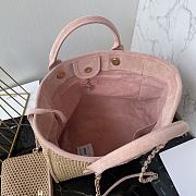 Kitlife Chanel 25 Coco Beach Bag Beige & Pink 34cm - 6