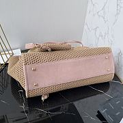 Kitlife Chanel 25 Coco Beach Bag Beige & Pink 34cm - 5