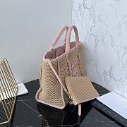 Kitlife Chanel 25 Coco Beach Bag Beige & Pink 34cm - 3